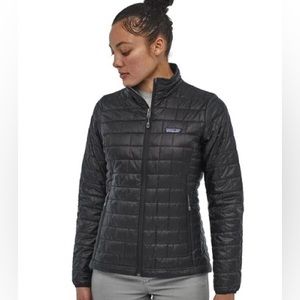 Patagonia women’s nano puff jacket, black, size M